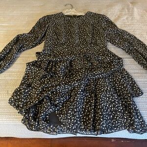 Black and White Floral Dress